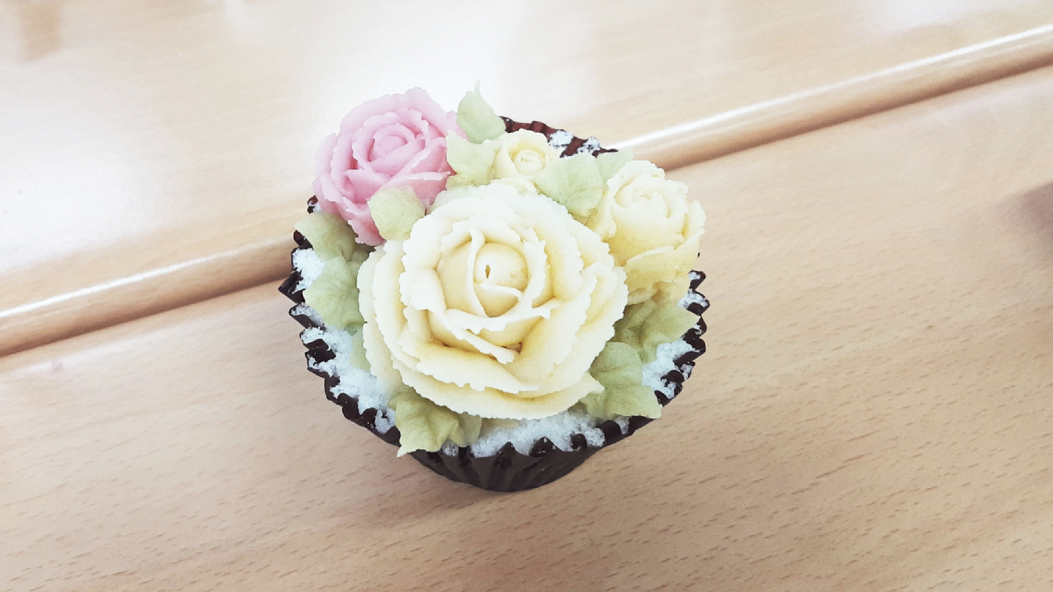 Flower Rice Cupcake
